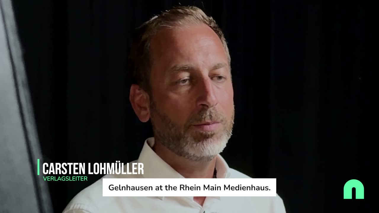 Carsten Lohmüller, publishing director at Rhein Main Medienhaus, talking about working with Nanos